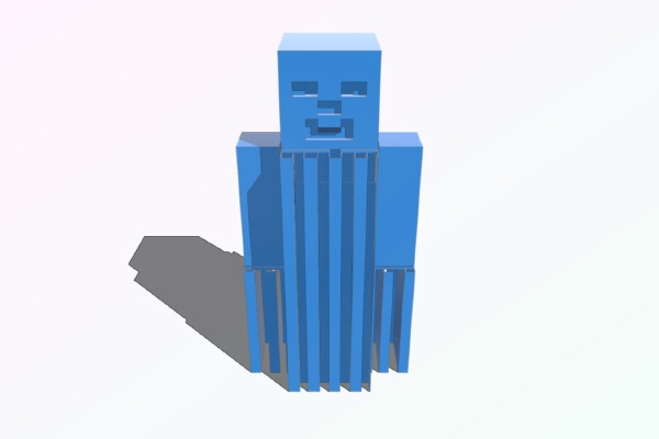 Minecraft Steve - One piece print with moving head_arms_legs! | 3d print model