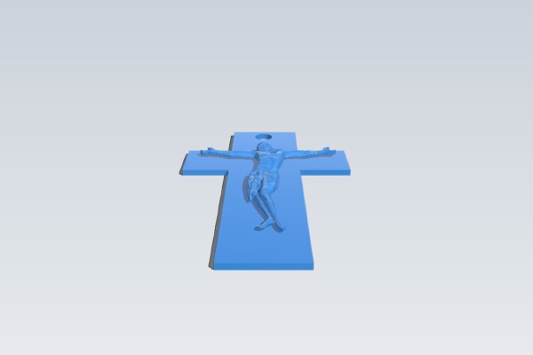 catholilc cricifix jesus on the cross | 3d print model