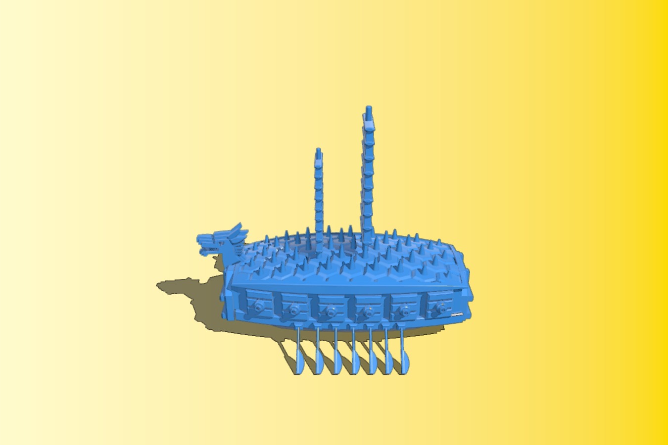 Korean traditional turtle ship