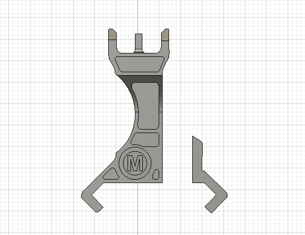 PEQ front sight (LEAF CLONE)