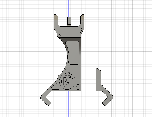 PEQ front sight (LEAF CLONE) | 3d print model