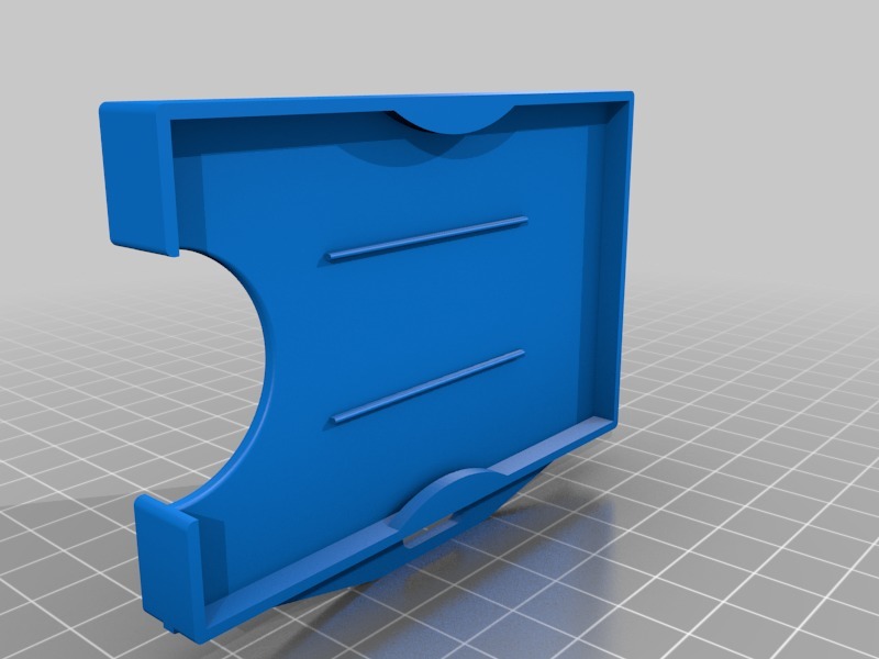 UPDATED. ID Cardholder. Prints standing up with 4mm supports