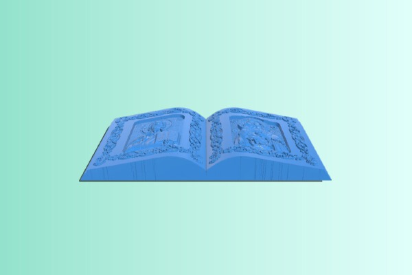 Diptych Book Icon | 3d print model