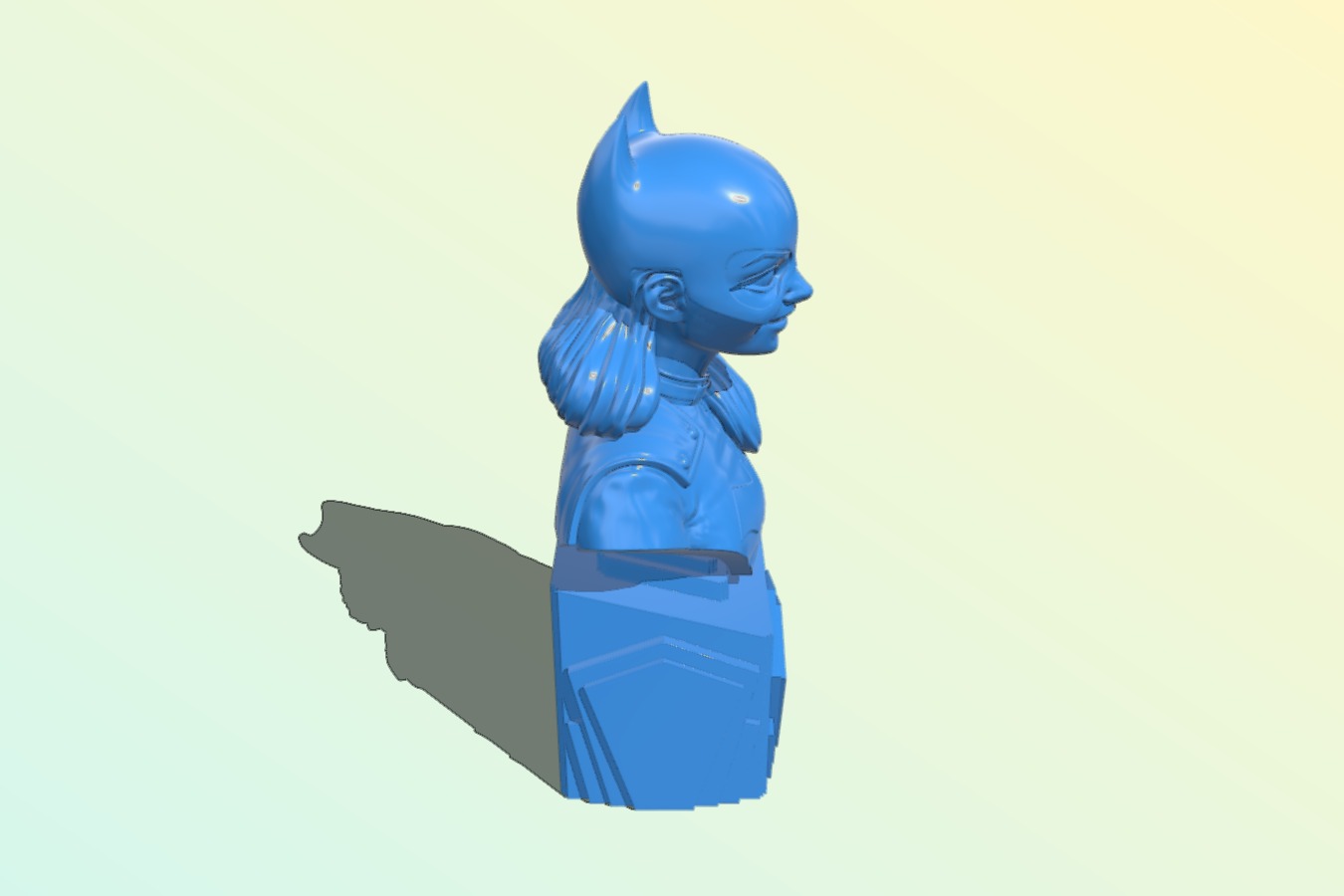 Batgirl statue bust – superman