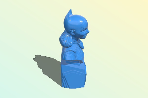 Batgirl statue bust – superman | 3d print model