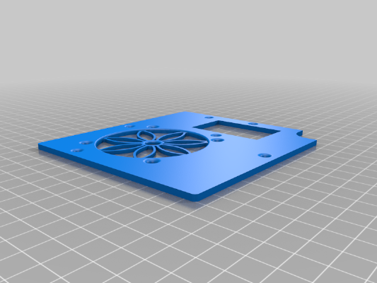 Wanhao Di3 backplate for 60mm fan | 3d print model