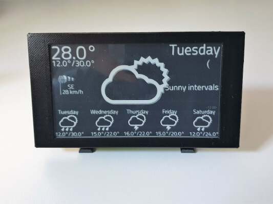 LILYGO T5-4,7 inch eink_epaper display housing - 18650 battery | 3d print model
