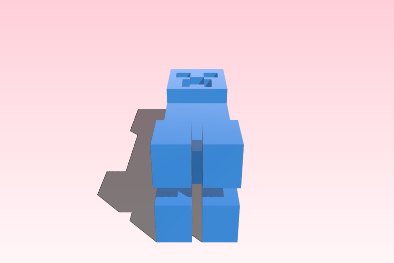 Minecraft Creeper with face