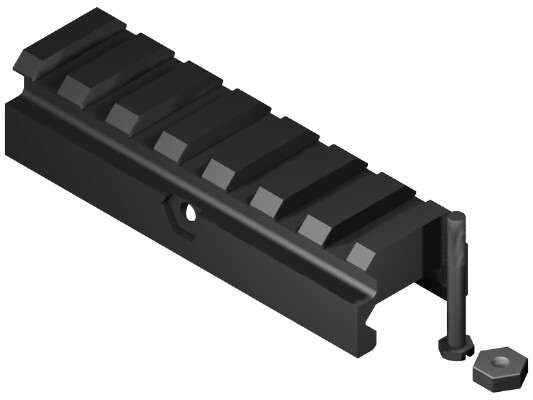 picatinny rail extender by jjthechief updated | 3d print model