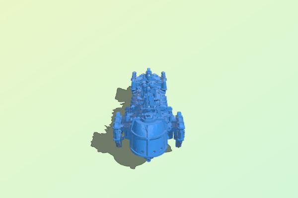 BFG Squat Besieger Strike Cruiser | 3d print model
