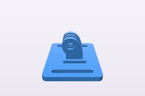 GoPro camera backpack support | 3d print model