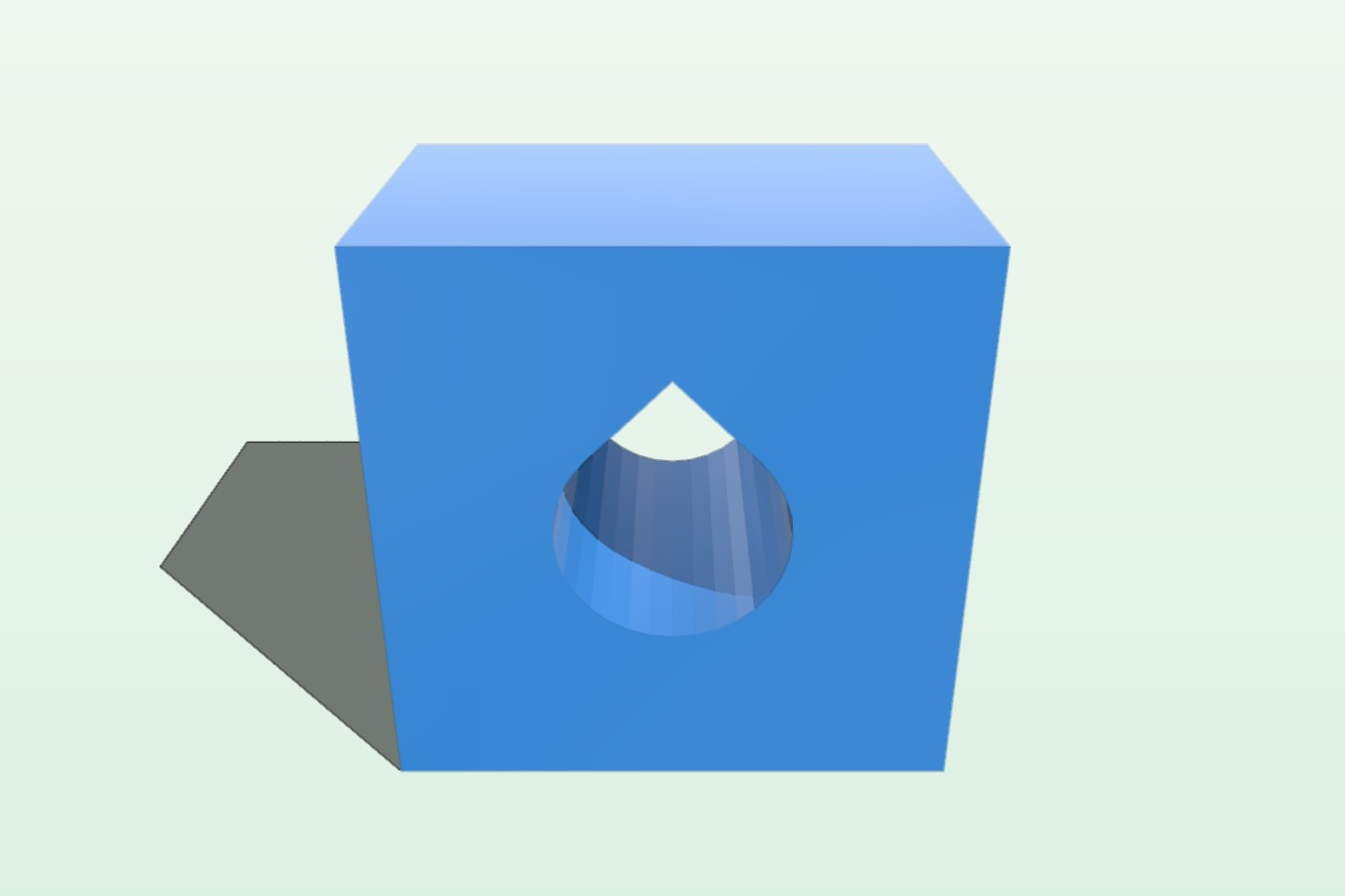 Horizontal Hole Test Object