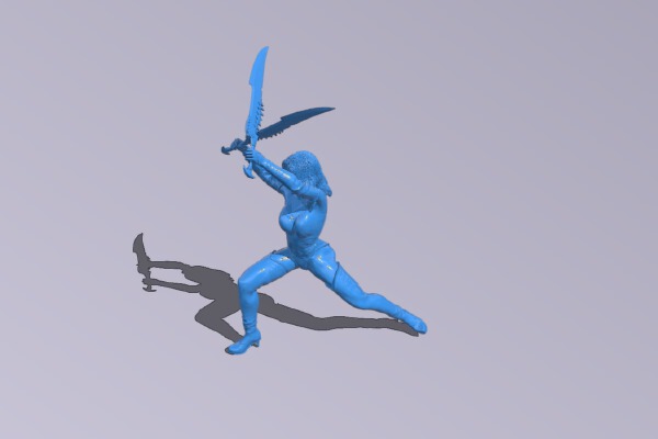 Female warrior | 3d print model