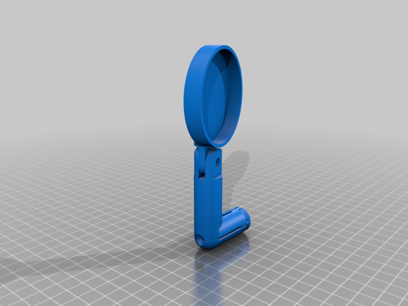 Folding bike rear view mirror