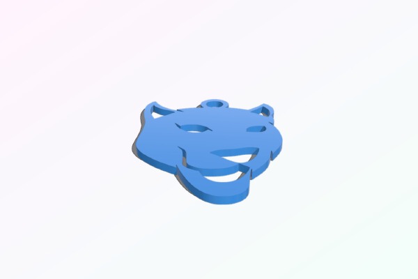 Panther Pendant | 3d print model