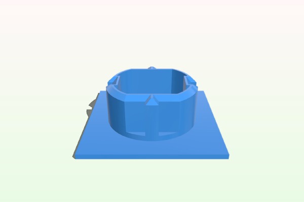 Schuko Socket Cover Square | 3d print model