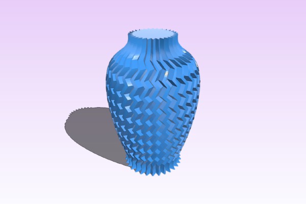 Textured Vase | 3d print model