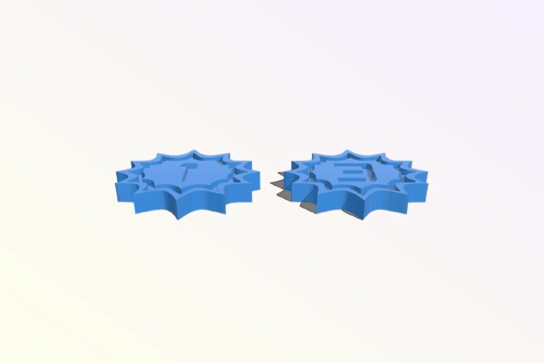 Keyforge Tokens (Double Sided) | 3d print model