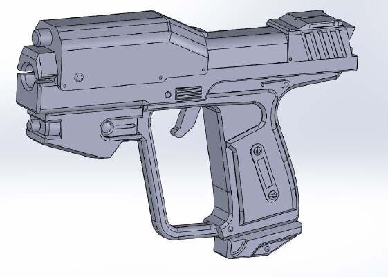 Halo: Reach Magnum | 3d print model