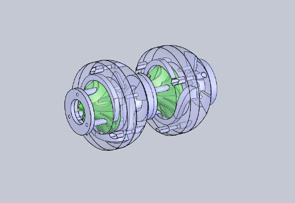 Multi-Stage Centrifugal Compressor | 3d print model