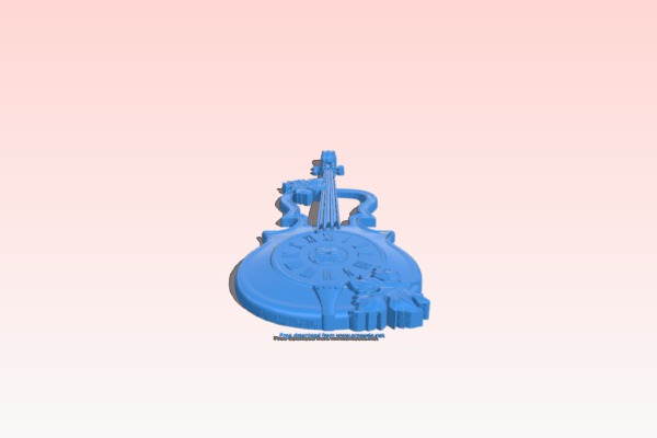 Violin-shaped wall clock | 3d print model