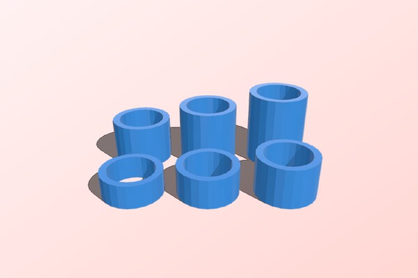 Filament Reel Spacers for FlashForge Creator | 3d print model