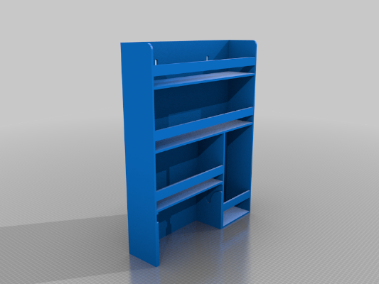 Prateleira de Tempeiros, Condimentos, Garrafas e Rolos | 3d print model