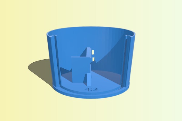 Lithophane Frame Curved with battery, usb charge and button | 3d print model