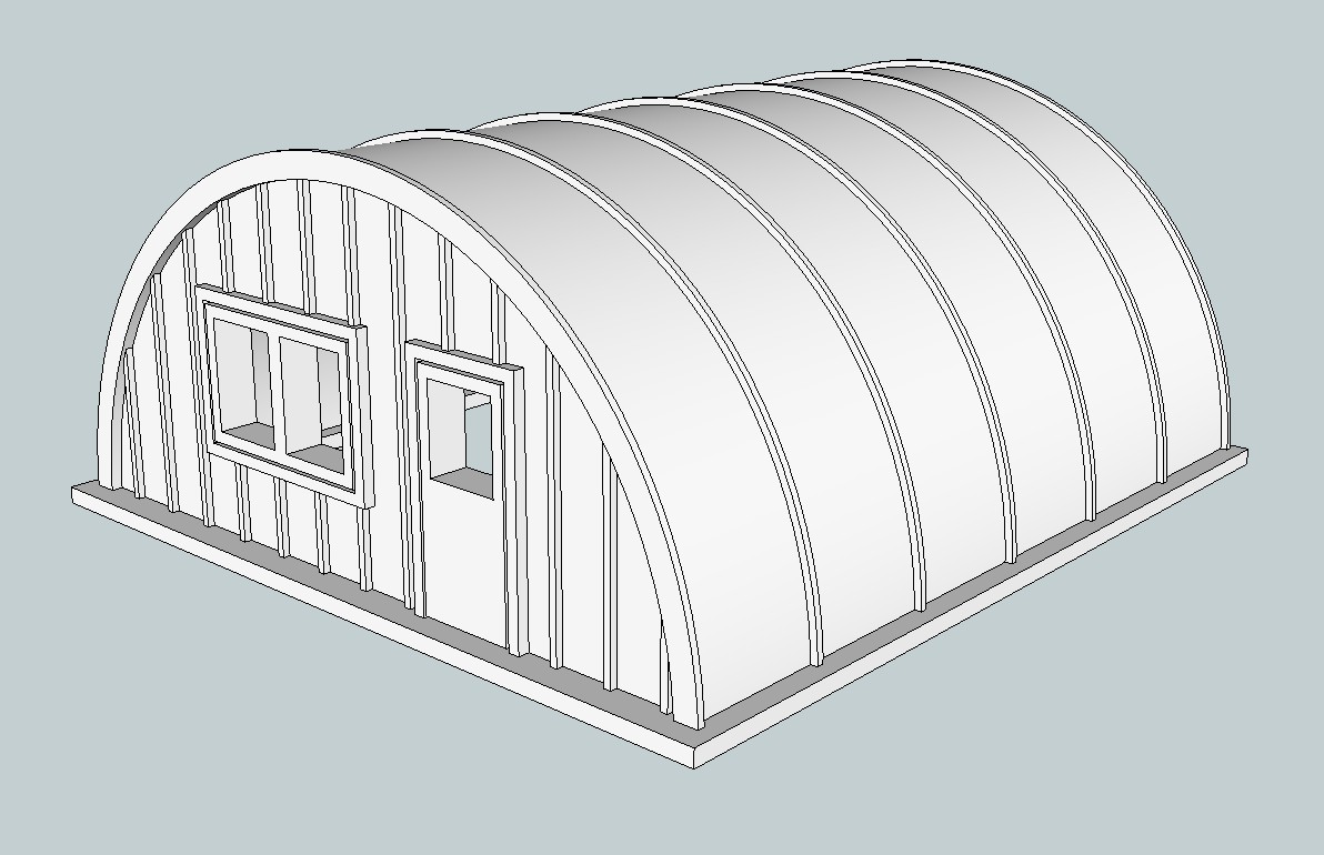 HO Scale Quonset Hut