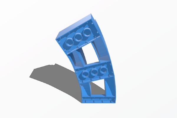 Duplo curved slope | 3d print model