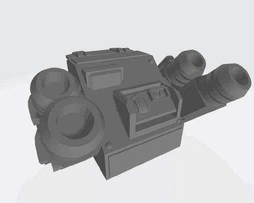 Interstellar Army - Quad Mortar and Quad Cannon | 3d print model