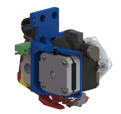 Titan Aero for Wanhao I3 Plus with Belt Tensioner | 3d print model