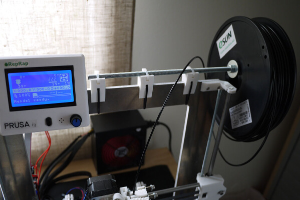 Prusa i3 filament spool axle holder | 3d print model