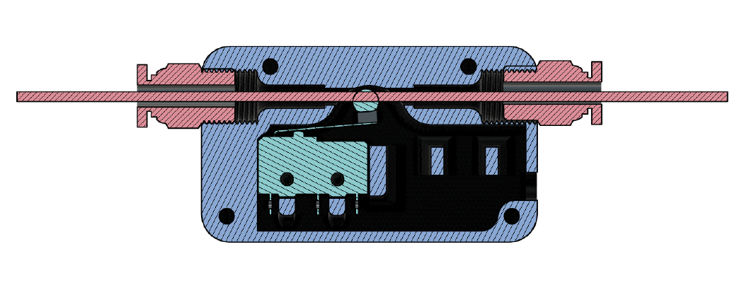 Bowden inline filament Sensor | 3d print model