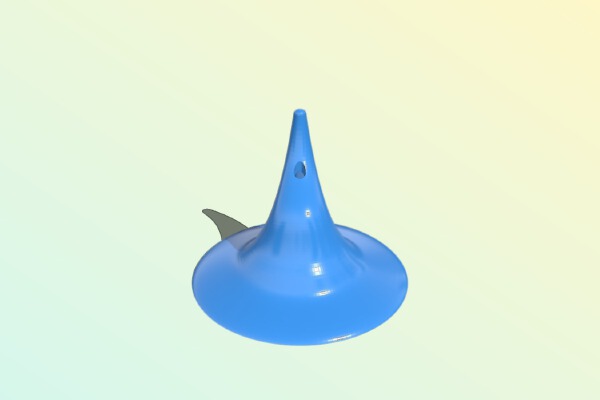 Witch hat earings | 3d print model