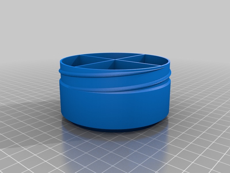 Customized Container with Knurled Lid 80x40