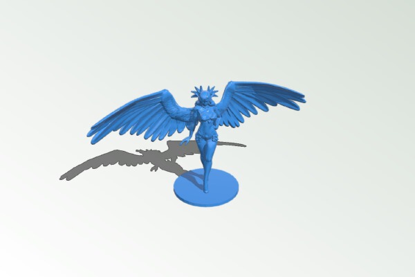 Angel with standee | 3d print model