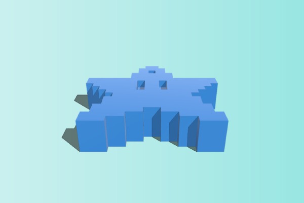 Super Mario World star and moon | 3d print model