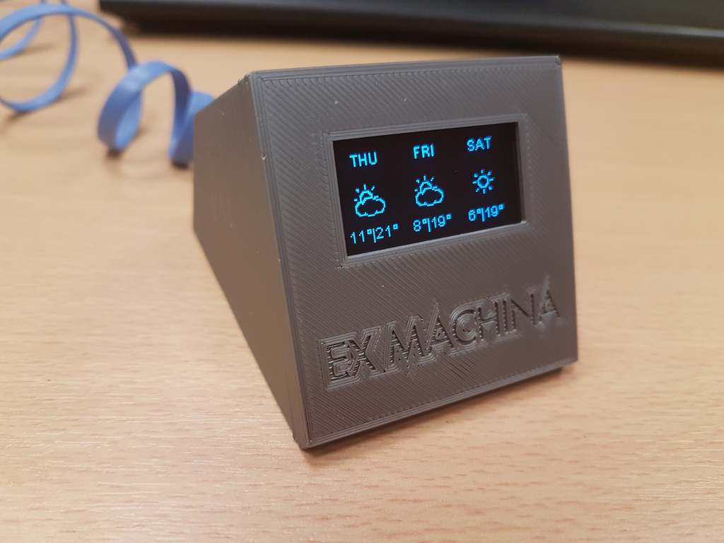 Desktop widget - Wemos D1 mini (Clock, Weather forecast)