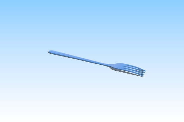 A simple fork | 3d print model