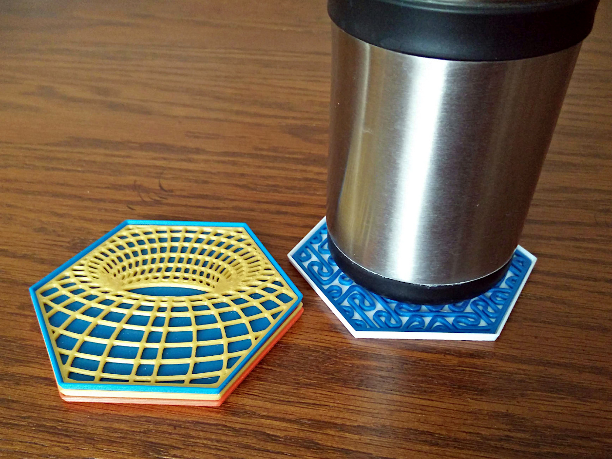 Two-Piece Stacking Hexagon Coaster