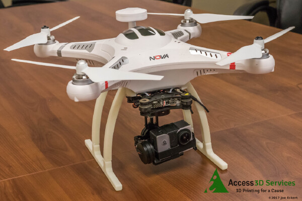 Quanum Nova _ Cheerson CX-20 Landing Gear for Gimbal and Action Camera | 3d print model
