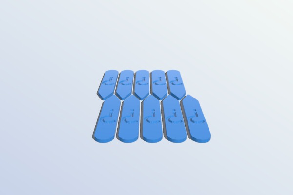 Classic Doctor Who question mark collar stays | 3d print model