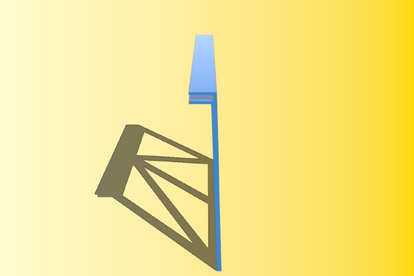 Ikea Expedit_Kallax Glass Shelf Supports | 3d print model