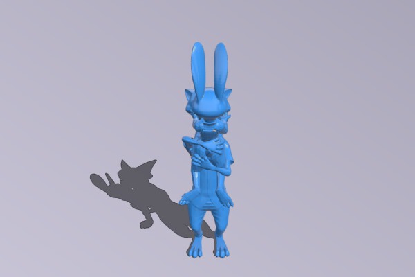 Zootopia - Nick and Judy Hugging | 3d print model
