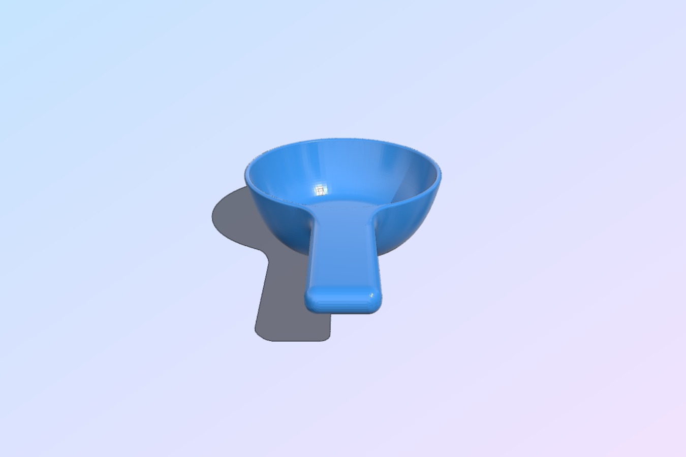 Pet food scoop that won't break
