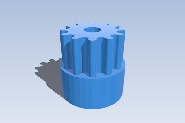 Ekobots - Gear cylindrical tooth | 3d print model