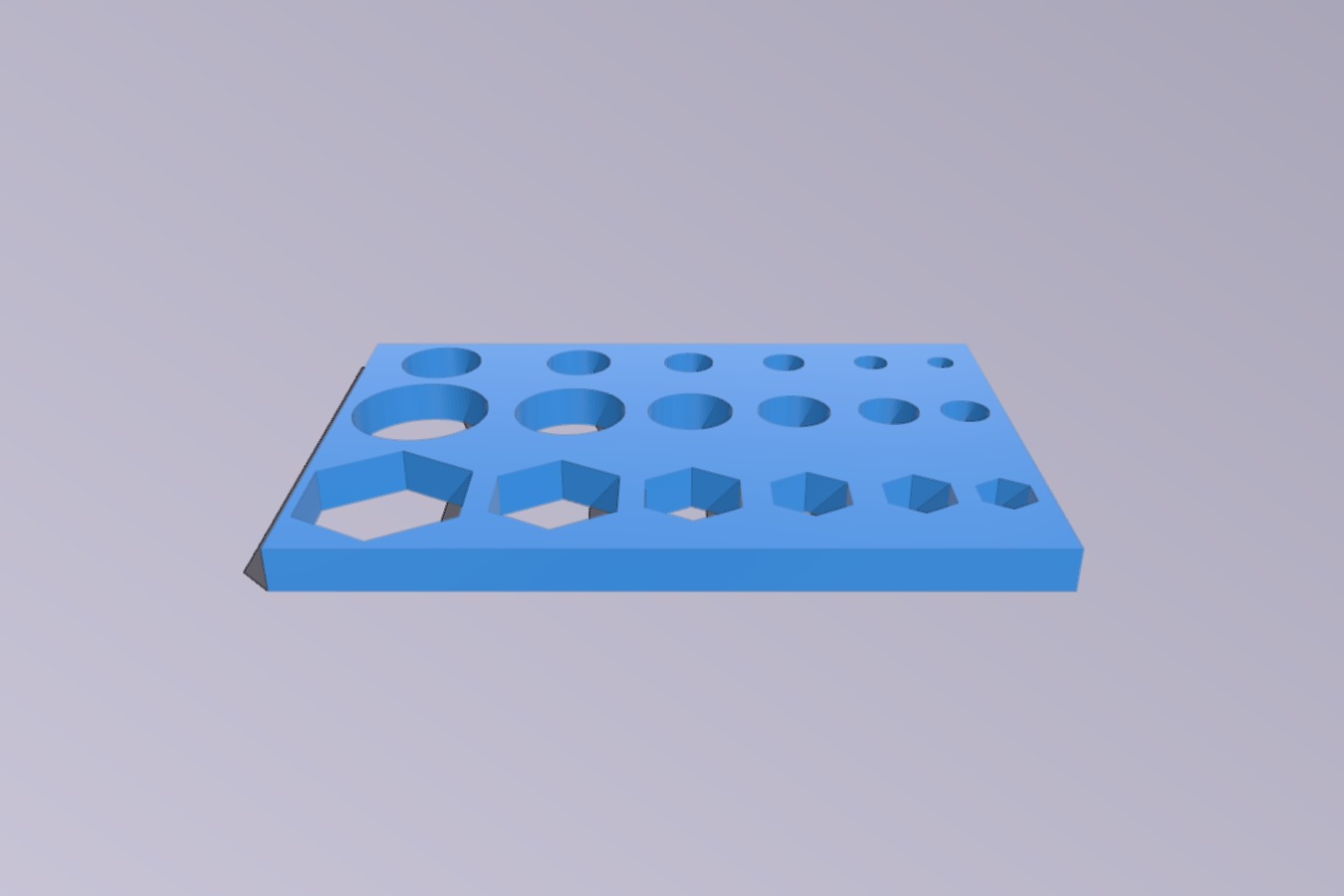 Test pattern for dimensionally accurate openings in 3D printing especially for fusion 360