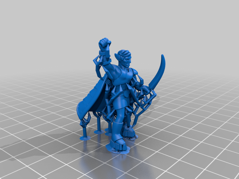 High Elf Druid - With No Base and_or Tree Supports