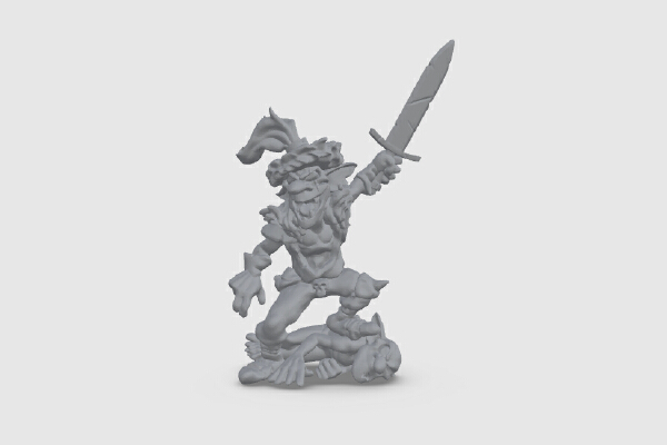 Goblin Warboss Printable File | 3d print model